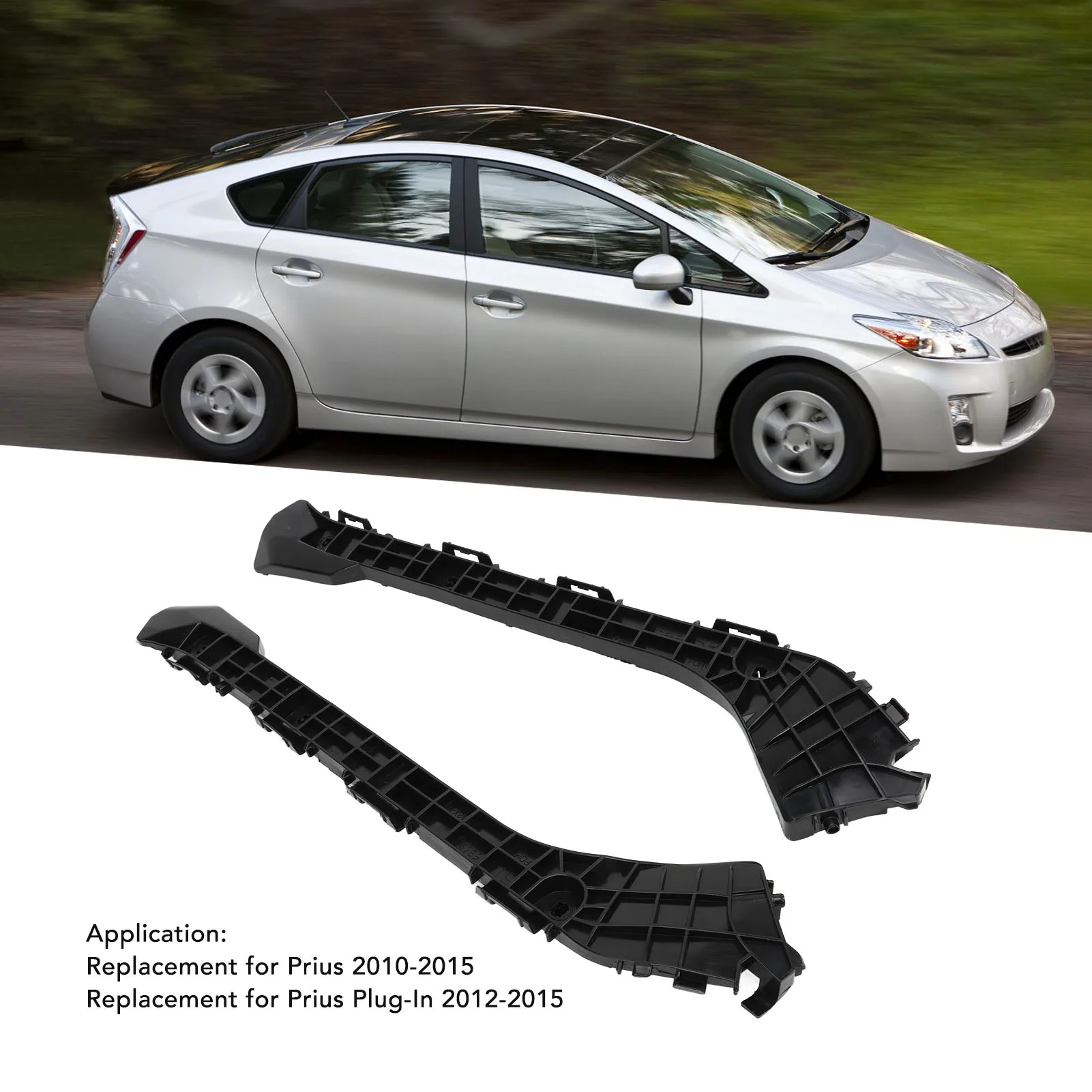 

Комплект из 2 креплений для заднего бампера (левый и правый), амортизирующие, черные, для Toyota Prius 2010-2015, артикул 5257647020