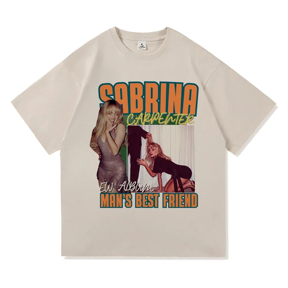 Sabrina Carpenter Best Friend Man TShirt 2025 Album Uomo Donna Abbigliamento Harajuku Manchild Top di alta qualità Magliette