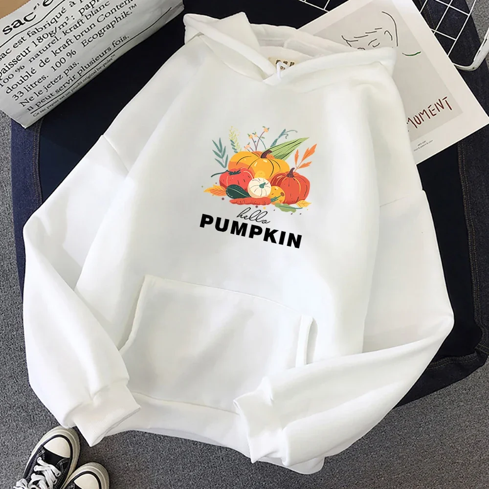 Pumpkin Hoodie Sweatshirt Women's Autumn Element Harvest Day Gift Is Available For Autumn And Winter Seasons