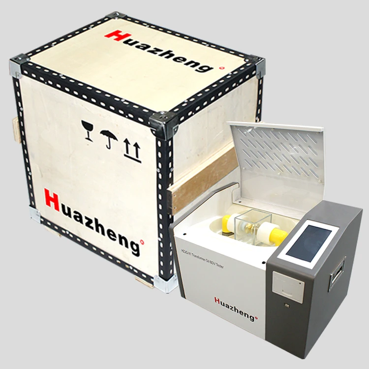 HZJQ-X1 80kV Insulating Oil Withstand Voltage Test Machine Dielectric BDV Tester Kit For Sale