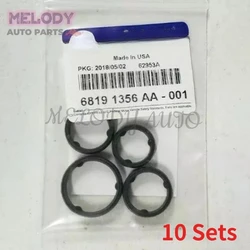10 Sets 68191356AA 7PCS/Set Oil Cooler Filter Adapter O-ring Seal Kit For 2014-2019 Dodge Ram Chrysler Jeep 3.6 V6