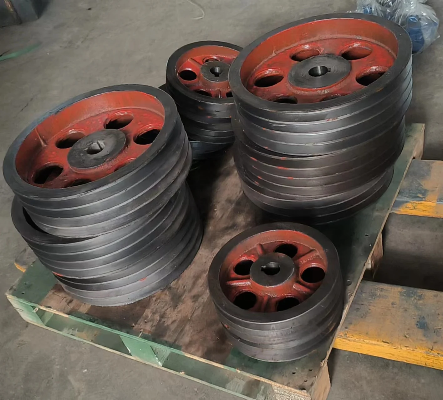 JZQ500-38.4 Gear Reducer Box with Belt Pulley 38
