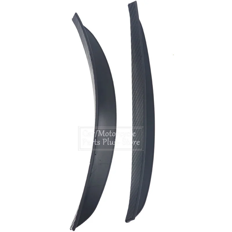 Mudguards 2pcs 25cm Universal Car SUV Fender Flare Carbon Fiber Wheel Arch Eyebrow Eyelid Lip Mud Flaps Splash Guard Protector