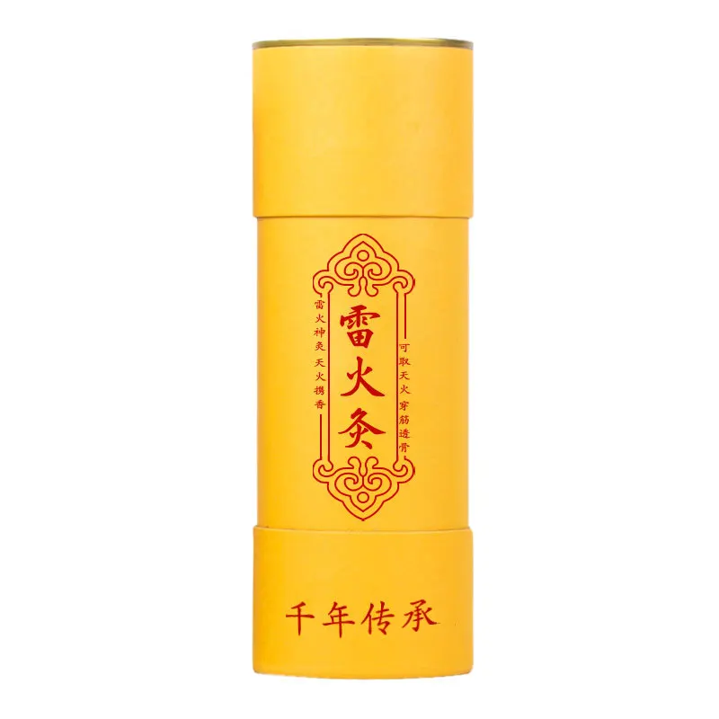 Tongkat Moxa Thunder-Fire Usia 3 Tahun - Kerucut Ekstra Besar 20cm X 7cm untuk Moxibustion di Rumah & Perawatan Meridian untuk Terapi Seluruh Tubuh