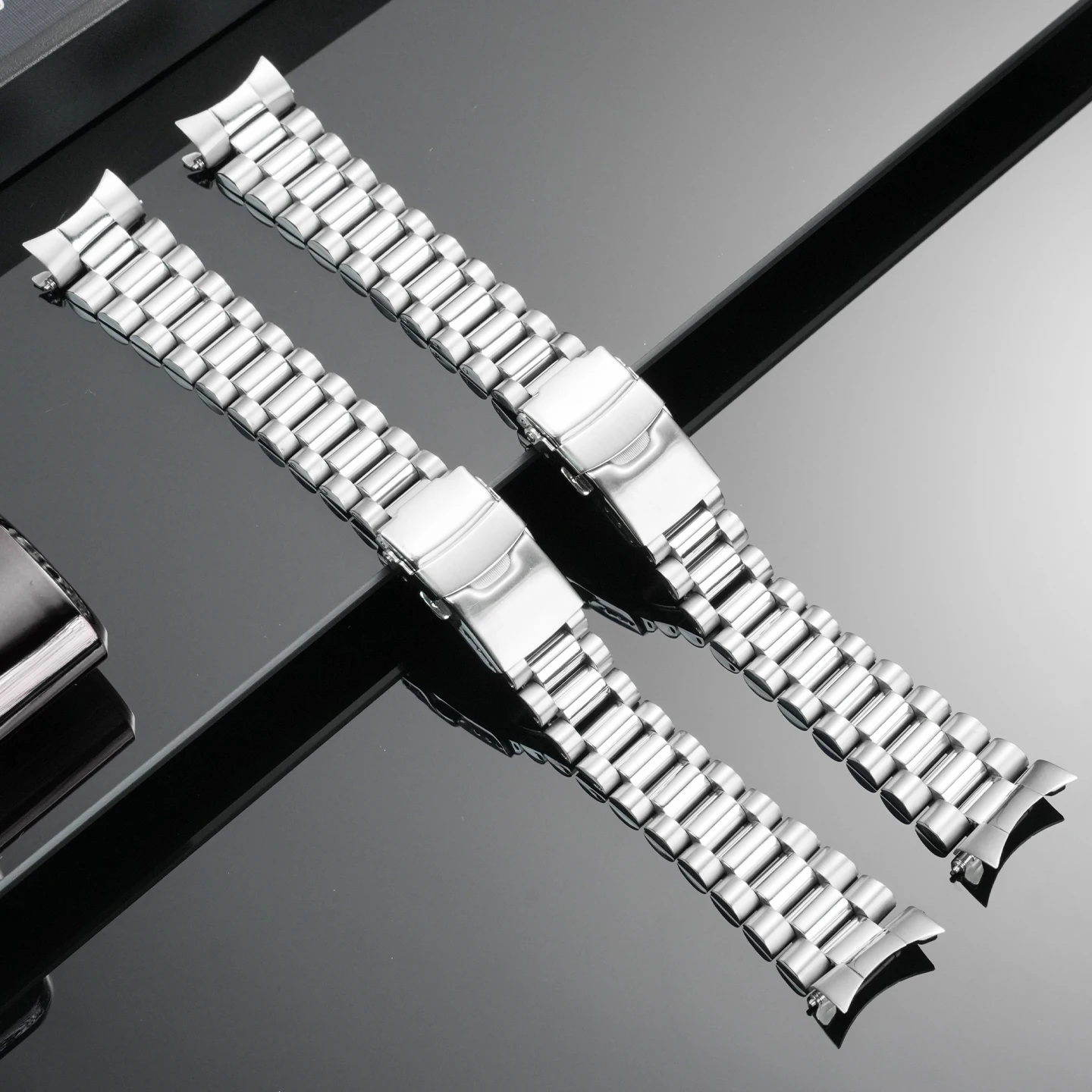 High-Quality Stainless Steel Band for SEIKO SKX013 SKX015 Series Curved Watch Band for Customization Solid Stainless Steel strap