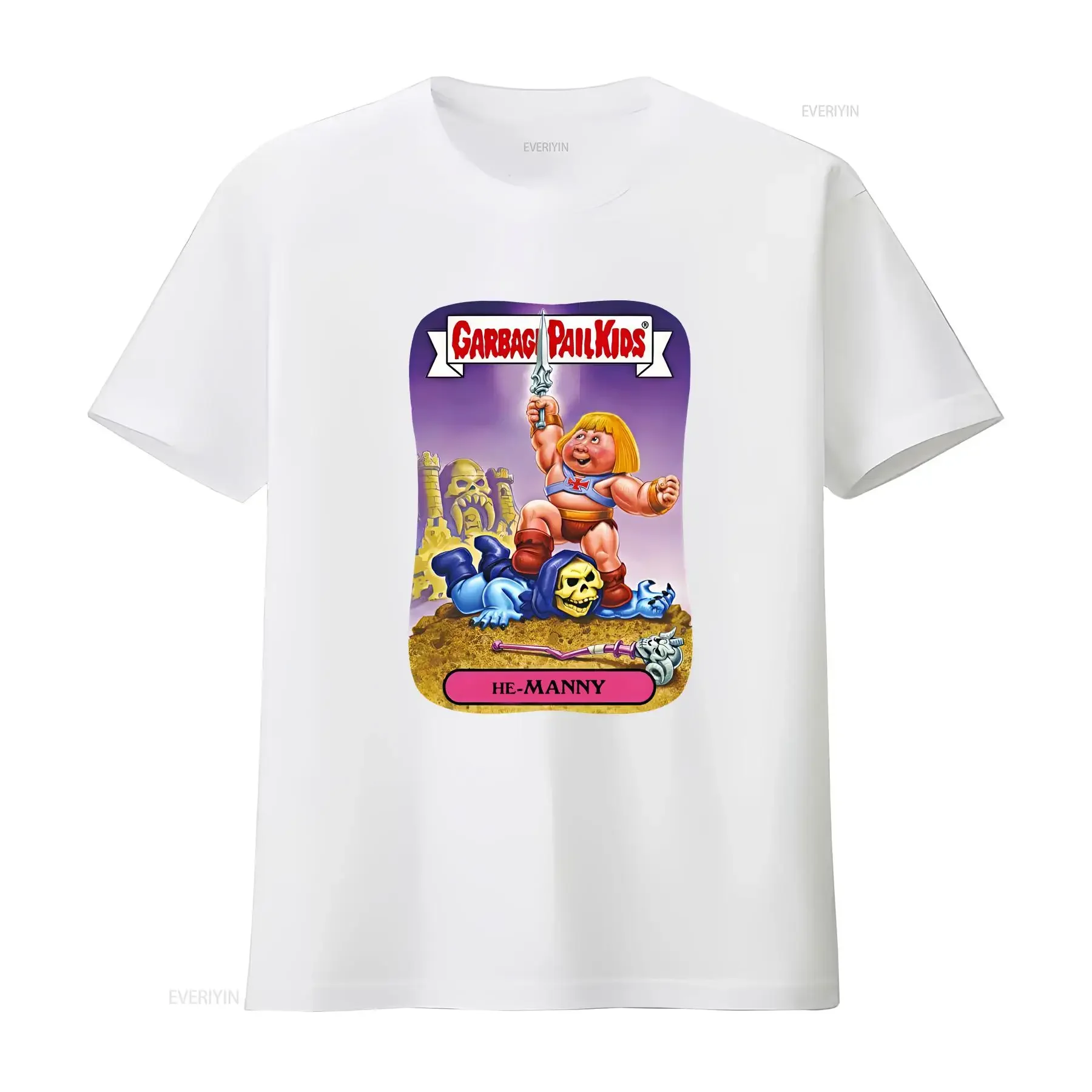 He Manny Garbage Pail Kids T Shirt all colors vintage Washed Top For Everyday Wear Comfortable Slightly Breathable Stylish - view 4