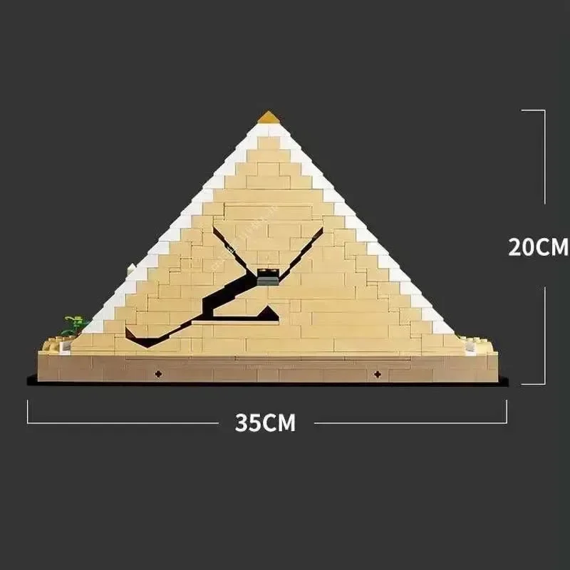 Ensemble de blocs de construction de la grande Dakota ide de Gizeh pour adultes, modèle d'architecture de ville, vue sur la rue, compatible avec 21058, kit de bricolage, jouets