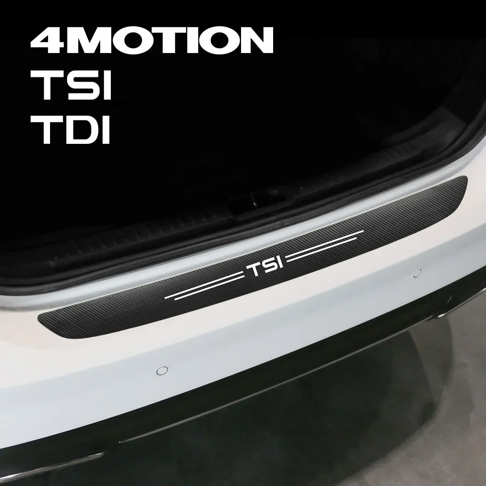 

Защитная Наклейка на задний бампер автомобиля, защитная наклейка, автомобильные аксессуары для VW Volkswagen TSI TDI 4Motion Touareg Beetle Golf Tiguan Passat