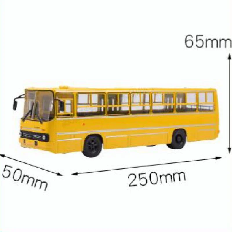 1:43 Scale Ikarus-260 Soviet Legendary Buses Alloy Metal Diecast Toy Vehicles Simulation High Quality Bus Car Truck Model Toys