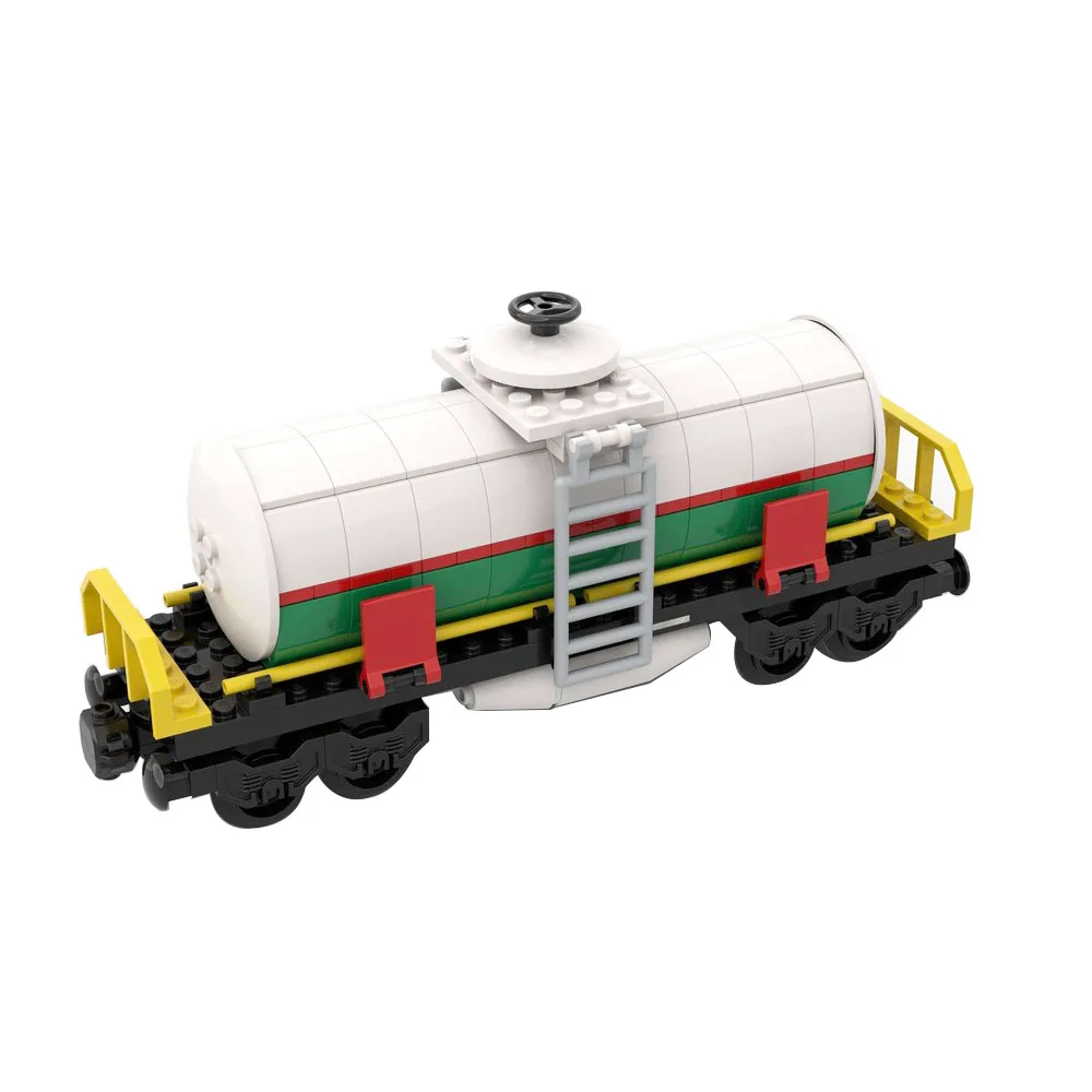 

NEW 253PCS MOC city industrial Octan Tank Car wagon trains model DIY creative ideas Child Toy birthday Gift technology Blocks