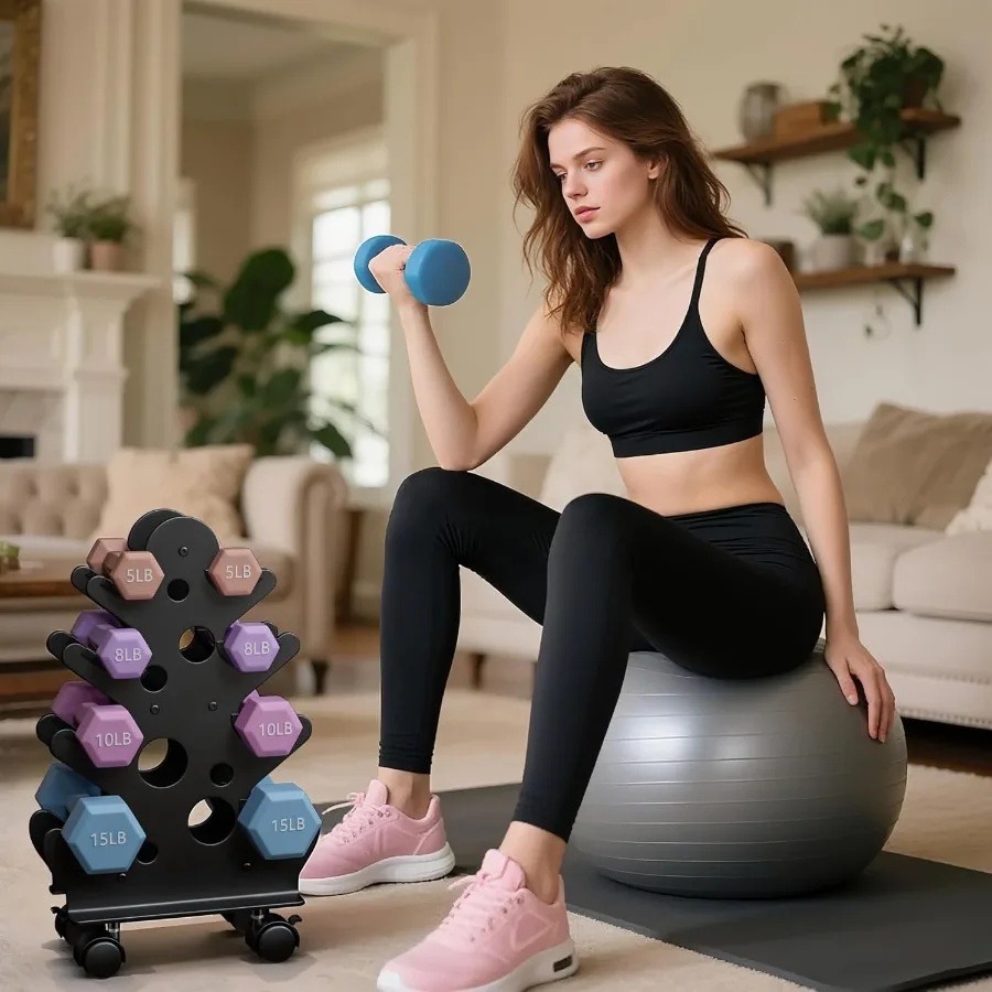 حامل رف الدمبل فقط الدمبل غير متضمن رف تخزين الدمبل الموفر للمساحة مع أو بدون عجلات لصالة الألعاب الرياضية المنزلية الفعالة