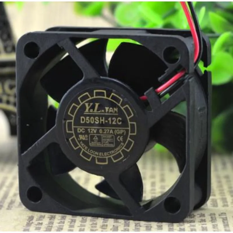 

New CPU Fan for Y.L.FAN D50SH-12C 12V 0.27A 5CM 5020 Cooling Fan 50*50*20mm