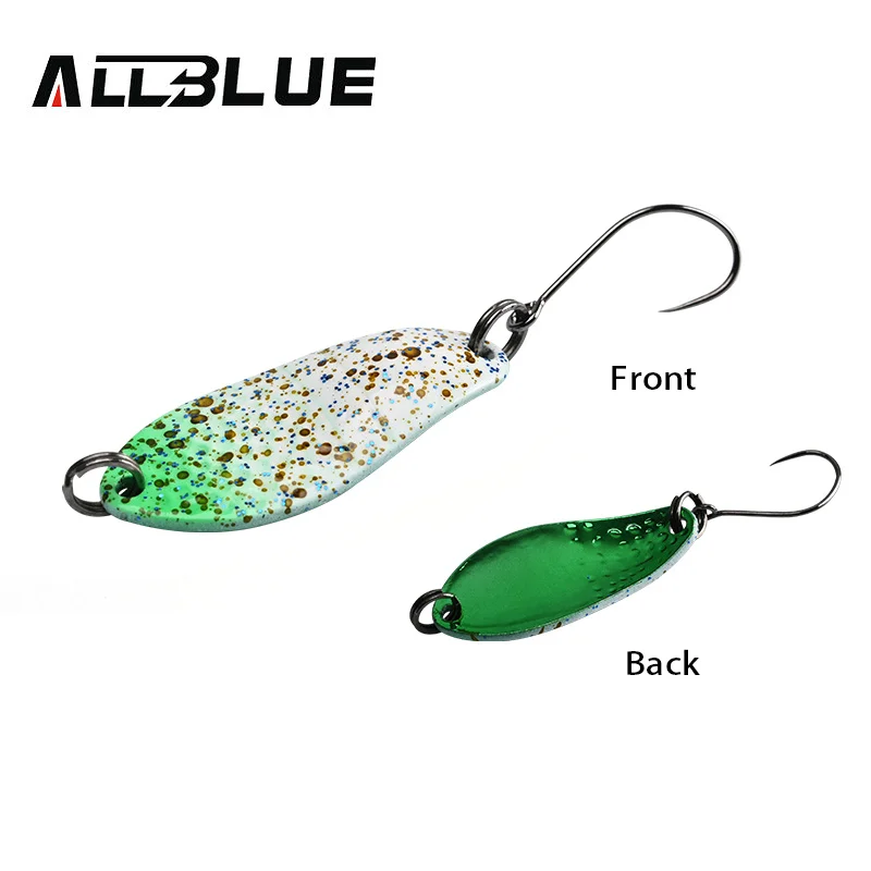 BLUX Angelköder, 3 g, Mini-Metalllöffel, Bereich Forelle, buntes Messing, Kupfer, Köder, Süßwasserstrahl, Tackle für Döbel, Barsch, Lachs