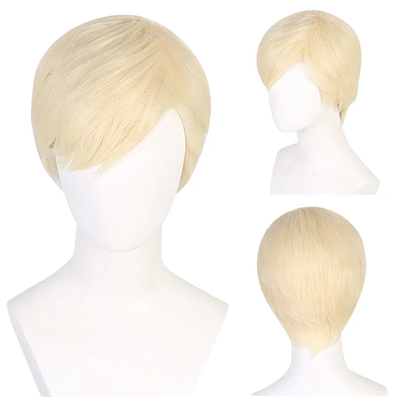 Ken Cosplay Fantasia Wigs 2023 Movie Barbei Disguise Costume Accessories Hair Adult Men Fantasy Halloween Carnival Party Props