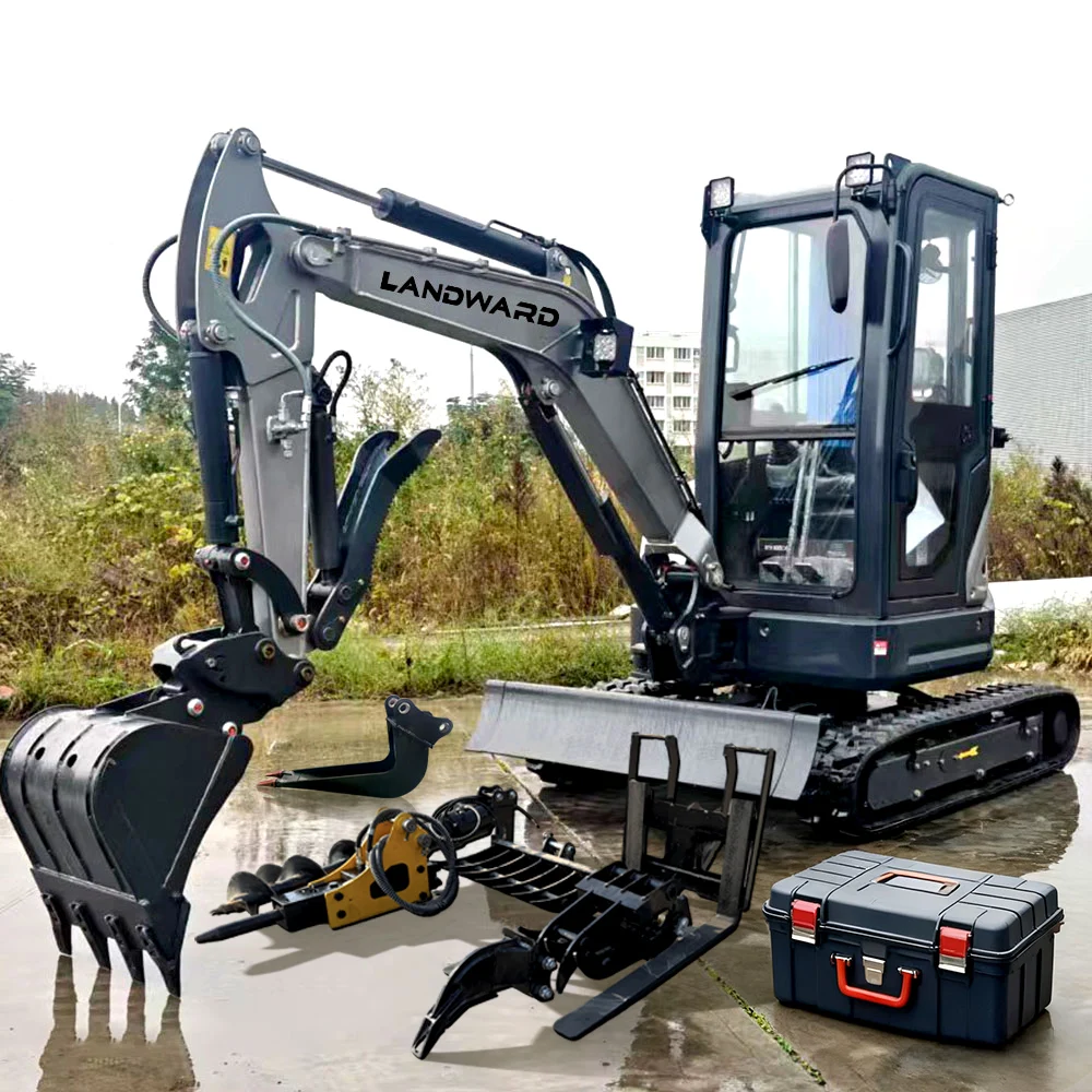 

Landward 3 Ton Mini Excavator Yanmar/Kubota Engine Excavators 2.5 Ton Digger With Breaker Small Excavator Euro 5 EPA Customized