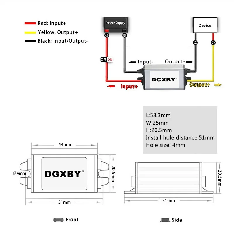 24V TO 14V 1A 2A 3A 4A 5A 8A 10A DC Power Converter For Car Use 18V-40V TO 14V Power Module Voltage Converter CE Certification