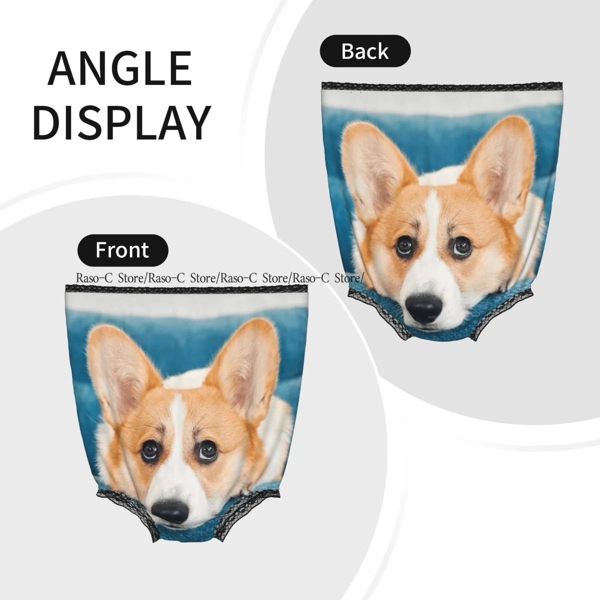 Funny Gag Granny Underwear Corgi Dog Surprise Gift