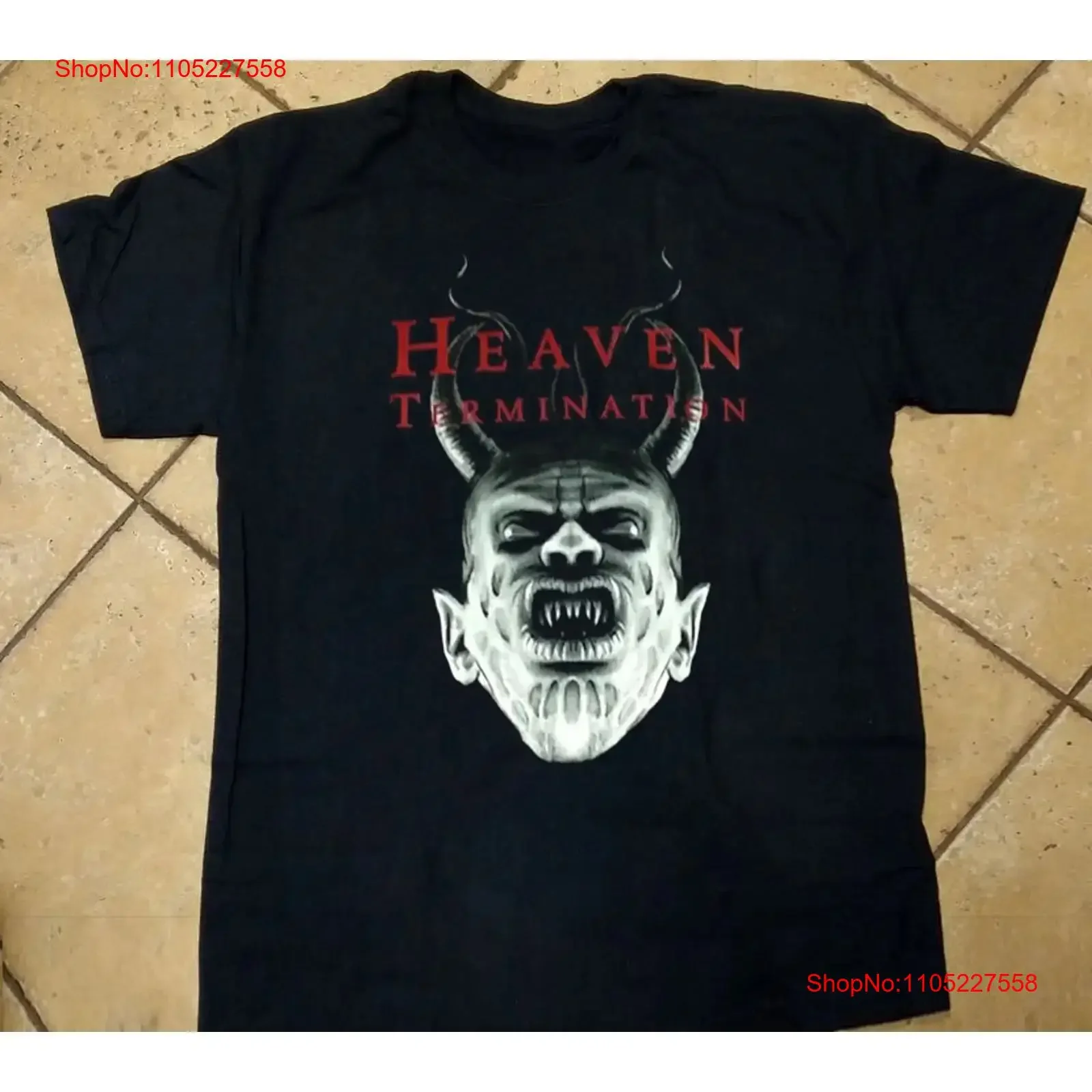 Infinited Hate Heaven Termination coton t-shirt WA330 vintage lavé décontracté étiré élégant streetwear mode