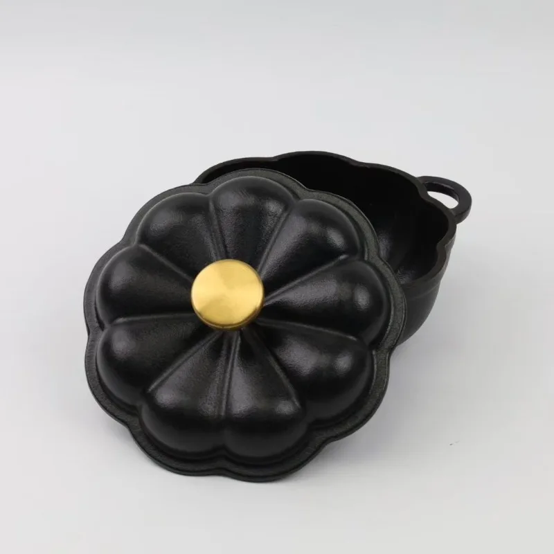 Pumpkin Cast Iron Dutch Oven with Lid Enamel Cast Iron Dutch Oven Toast Pot