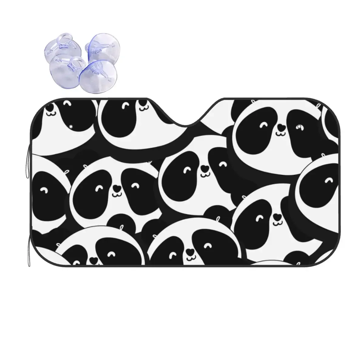 

Cute Panda Funny Sunsha Windscreen 70x130cm Animal Cartoon Foils Car Window Windscreen Cover Accessories Covers