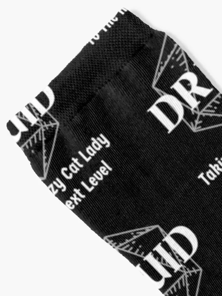 أخذ سيدة القط المجنونة إلى المستوى التالي DnD Druid فئة طباعة الجوارب هالوين تسلق عيد الميلاد امرأة الجوارب الرجال