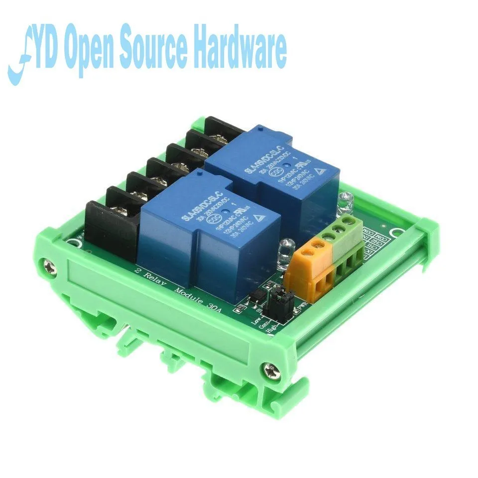 1 2 4 8 Channel Relay Module 30A With Optocoupler Isolation 5V 12V 24V Supports High And low Triger Trigger With Module Stand