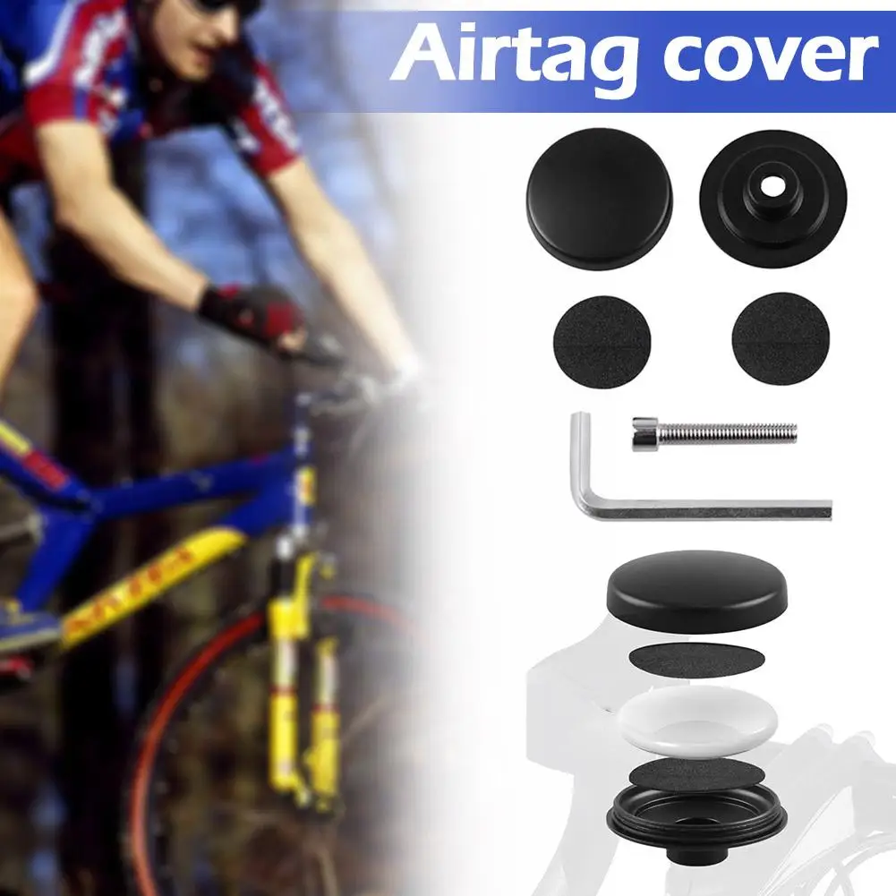 Hidden Bike Holder for Air Tag Anti-theft Bicycle Front Fork Down Tube Bracket Bike Holder Bracket for Airtag for All MTB B K1B5