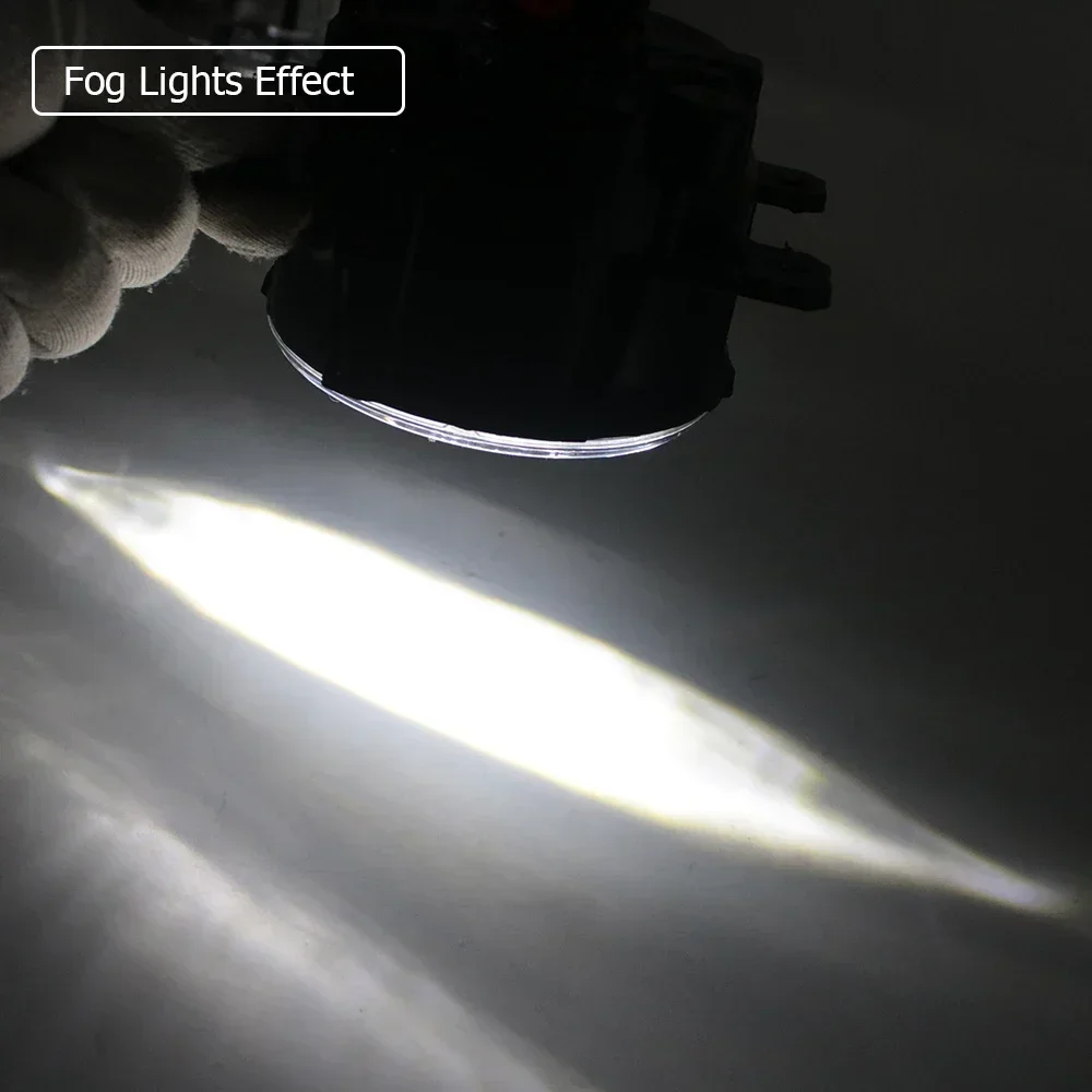 Lampu kabut rakitan Led PTF, lampu berkendara kabut untuk Citroen C4 II B7 Typ N 2010 2011 2012 2013 2014 2015 2016 2017 2018 ditingkatkan