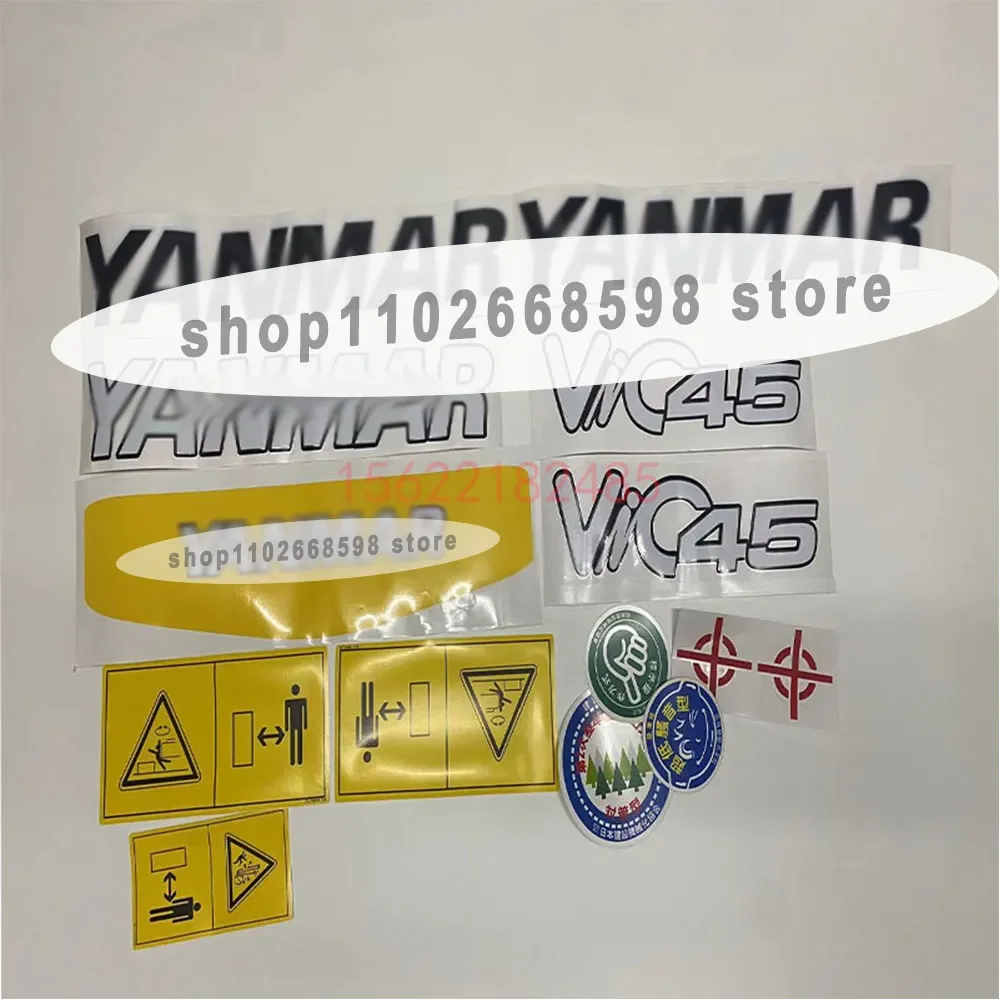 

Excavator Supplies Full Vehicle Stickers Excavator Parts For YANMAR Excavator Logo 15 17/20/25/30/35/45/55/65