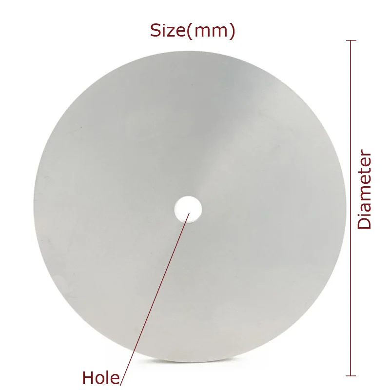 6inch/8inch Aluminum Pads 150mm/200mm Disc for Diamond Coated Flat Lap Polishing Abrasive Wheel Gemstone Grinding Machine