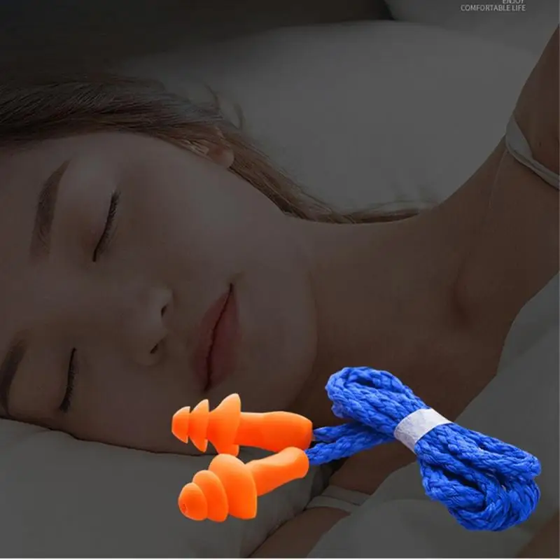 Noise Reduction Rate 25db Soundproof Earplugs Ergonomic Design Swimming And Water Sports Noise Reduction Sleep Earplugs Washable