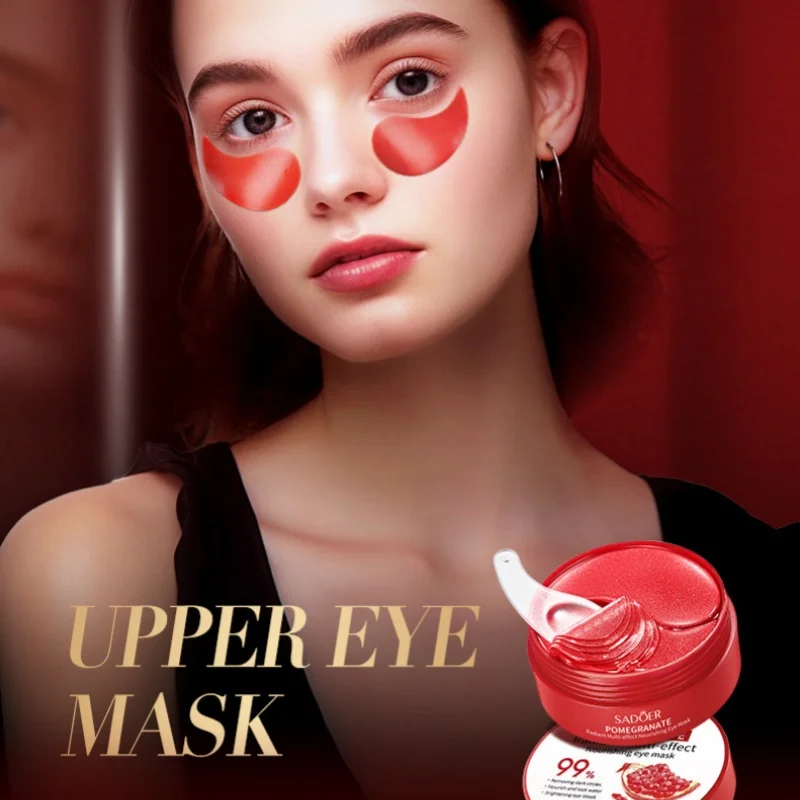 Red Pomegranate Radiant Multi-Effect Nourishing Eye Mask Is a Multi-Effect Care Product with Moisturizing and Nourishing Properties That Can Effectively Improve Dark Circles Around the Eyes, Reduce Dry Lines and Fine Lines on the Skin Around the Eyes, and Make the Skin Around the Eyes Plump, Delicate, Smooth, and Radiate a Youthful and Beautiful Glow.