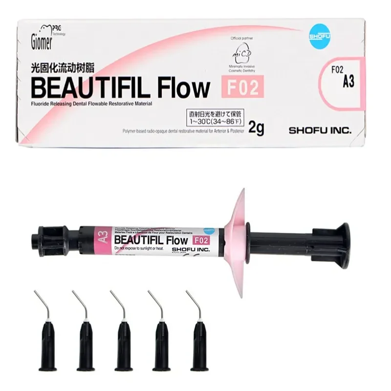 SHOFU F00 F02 F03 F10 Dental Resin Light Cured Composite Resin Material Dental Nanofluid/Solid Resin Dental Laboratory