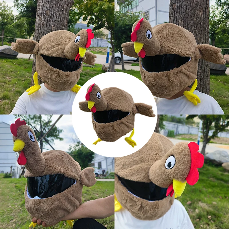 يغطي خوذة دراجة نارية ، خوذات كاملة ، قبعة الكرتون أفخم ، قضية واقية مضحك ، هدية حفلة شخصية