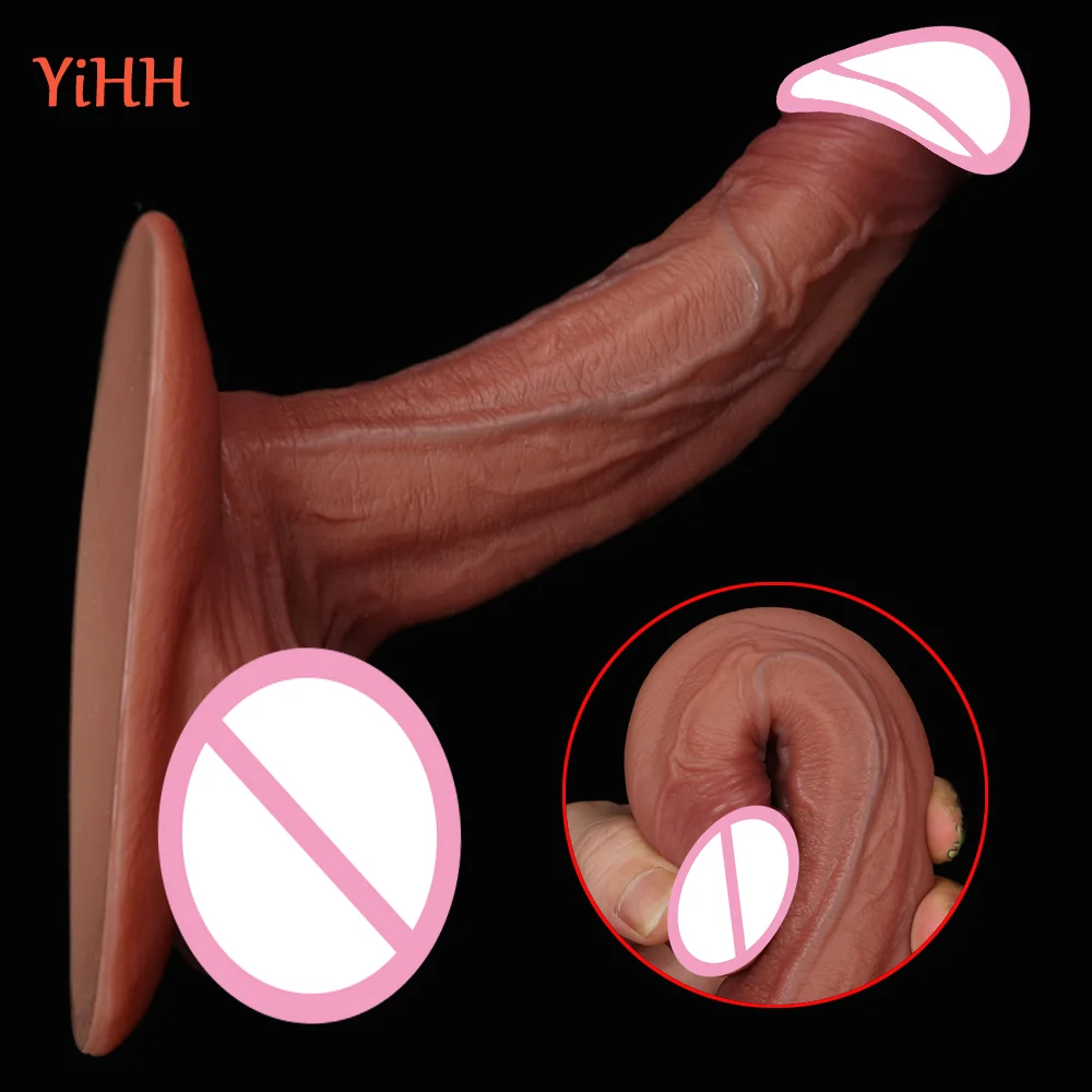 Realistic Skin Feeling Dildo Fake Penis Masturbator For Women Vagina Massage Sexy Toys For Woman Dildo With Suction Cup Buttplug