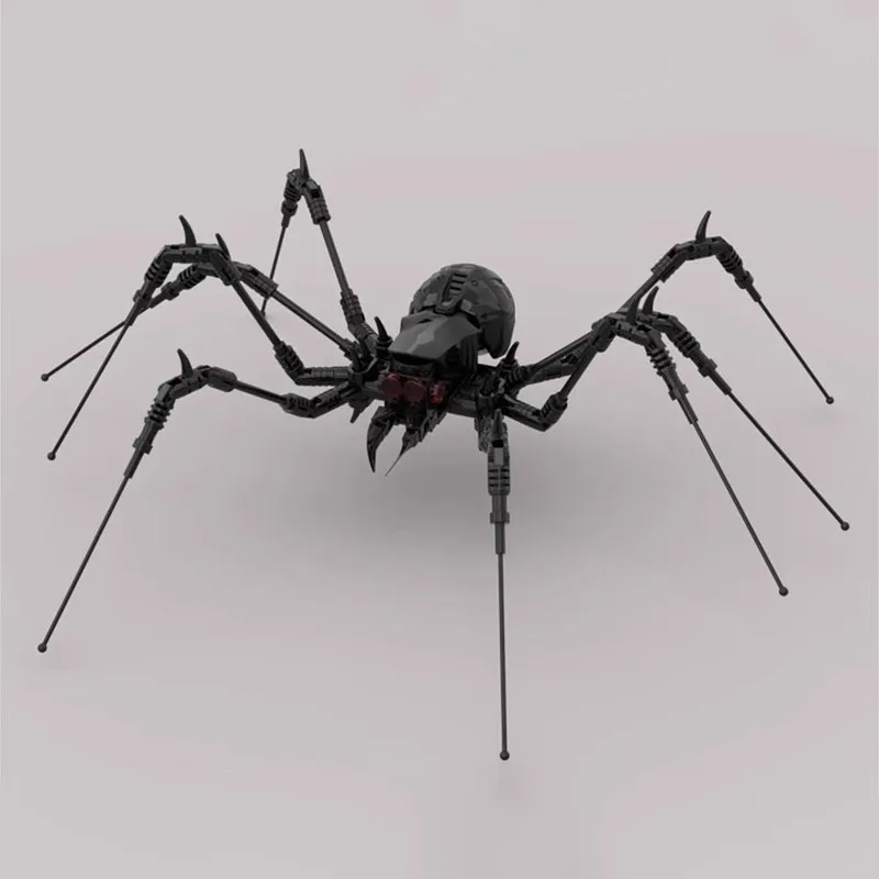 Building blocks, black scorpions, spiders, insect, animal, terrifying creatures, deformed figurines and toys