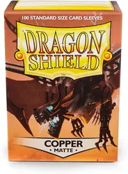 100ct Dragon Shield Card Sleeves Matte Copper Standard Size Sleeves TCG Cards Protector MTG/PTCG/FAB Covers 66x91mm