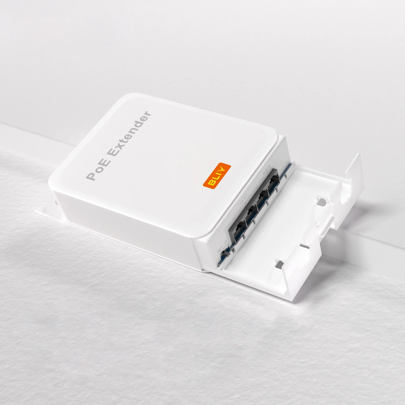 BLIY 10/100Mbps PoE Extender with 1 Input 3 Output 30W Max Power IP65 Waterproof 250m Extension VLAN Function Network Repeater