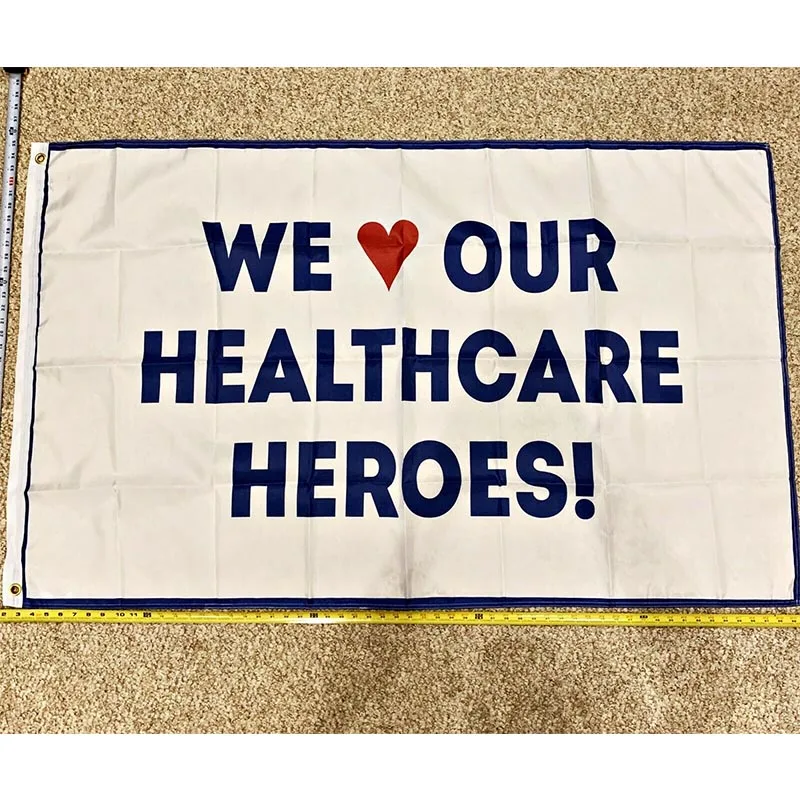 Healthcare Hero Flag FREE SHIPPING We Love U Biden Trump Nurses Doctors USA 3x5' Banners yhx0485