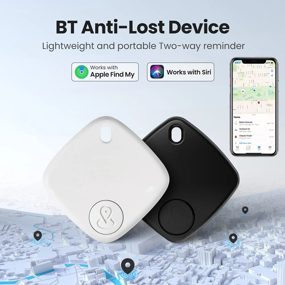 Smart Bluetooth GPS Tracker Work For Apple Find My APP ITag Anti Lost Reminder Device MFI Rated Locator Car Key Pet Kids Finder
