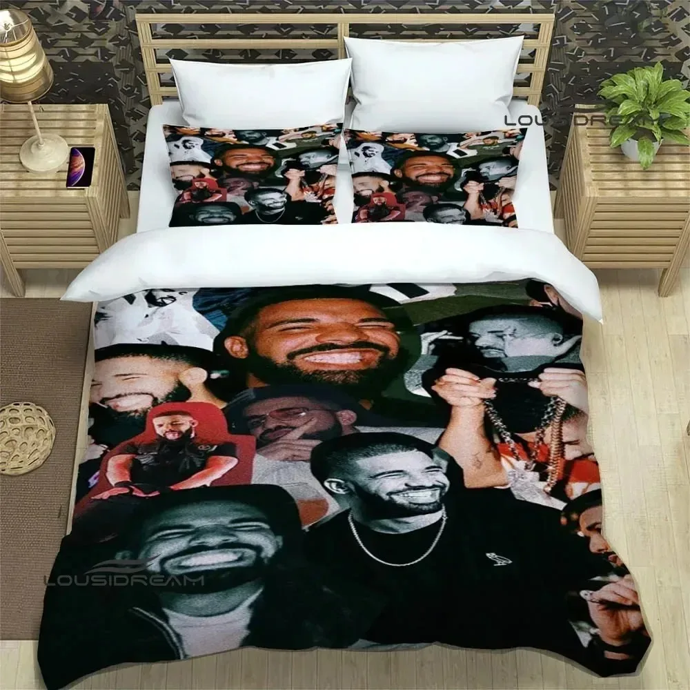 

Rapper Drake 3D printed Bedding Sets exquisite bed supplies set duvet cover bed comforter set bedding set luxury birthday gift