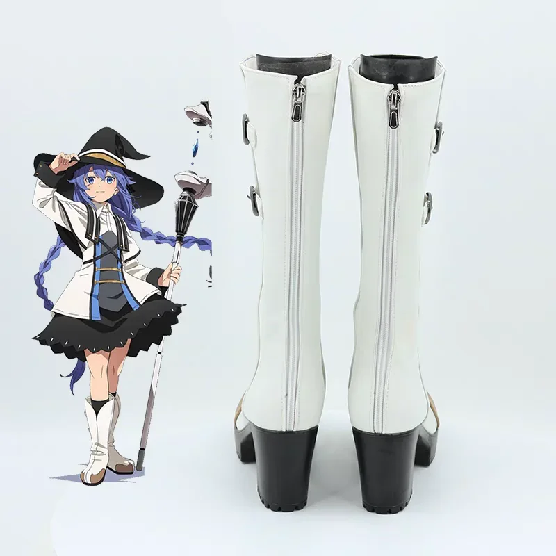 Game Anime  Roxy Migurdia Custom Made Cosplay Shoes Boots Halloween Costume Accessories Props Made