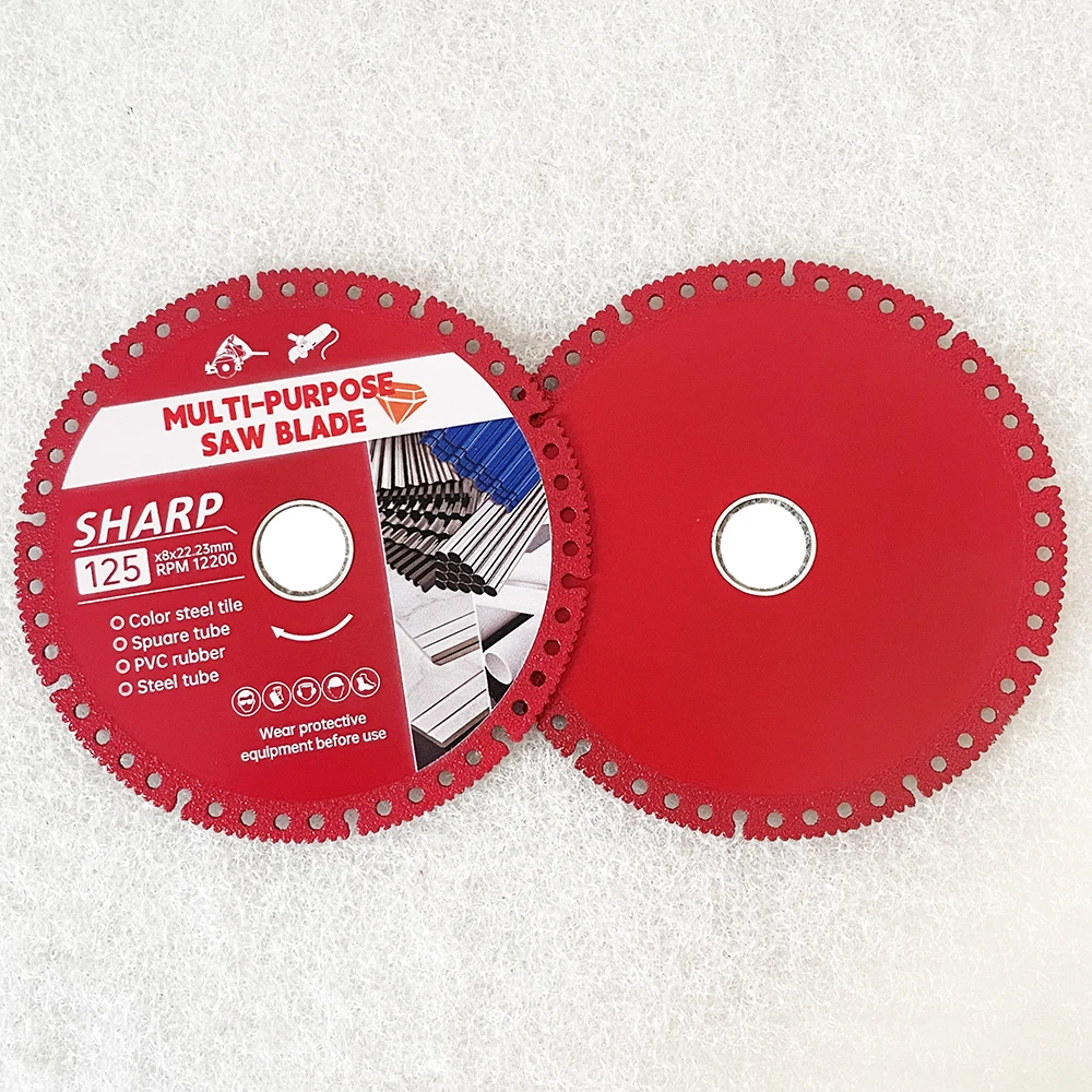 100/110/115/125mm Multi-purpose Saw Blade Diamond Cutting Disc For Color Steel Tile Square Tube PVC Rubber Steel Tube Stone