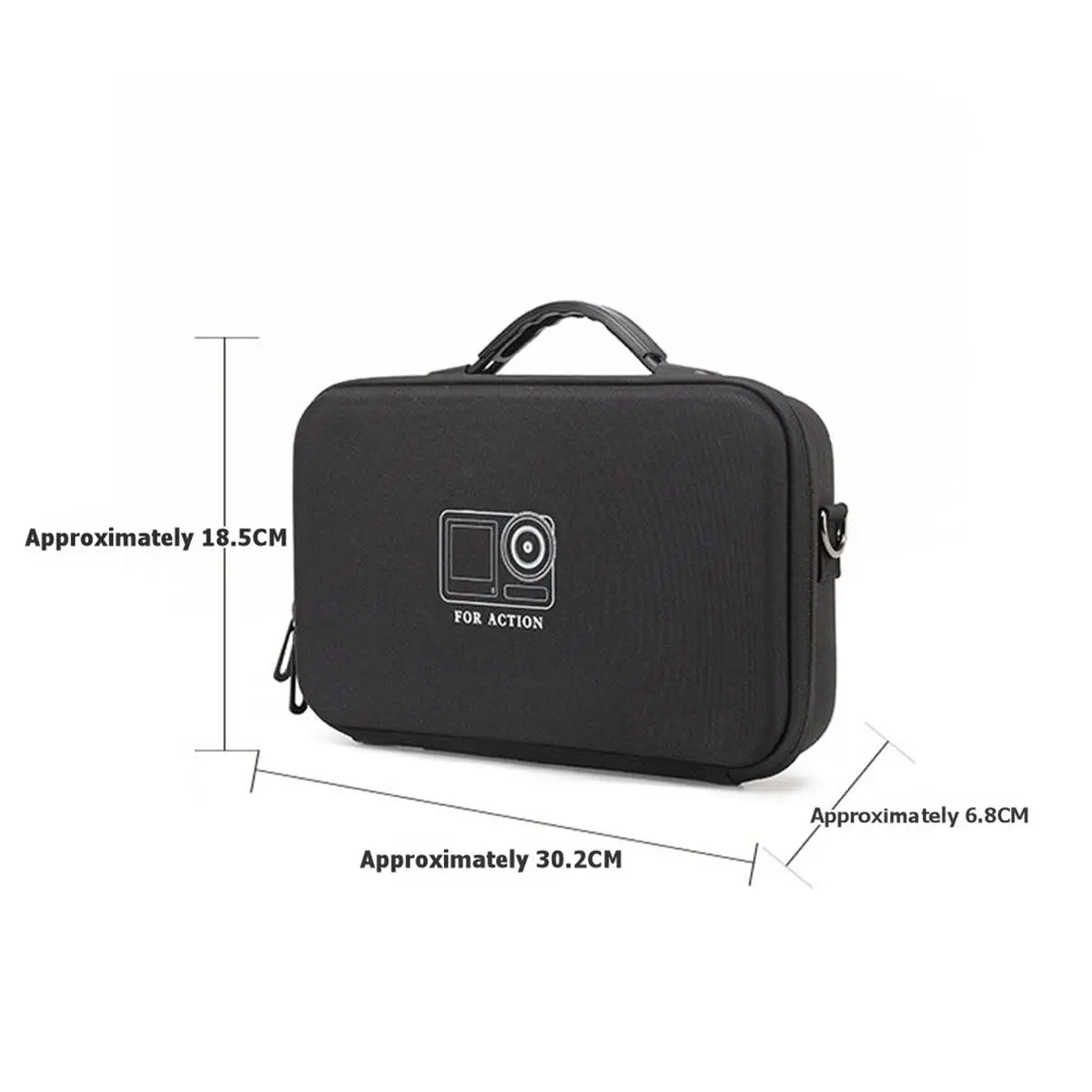For Action 6 Carrying Case Hard Shell Handbag Anti-Pressure Storage Box Shoulder Bag Portable Travel Suitcase