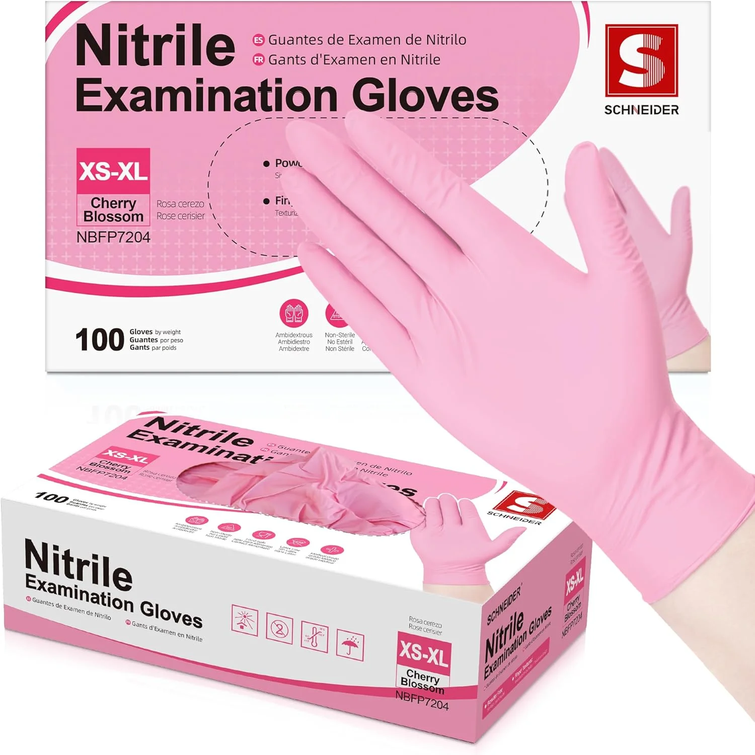 100pcs Deep Pink Disposable Ni - Rubber Glove Cleaning review and price