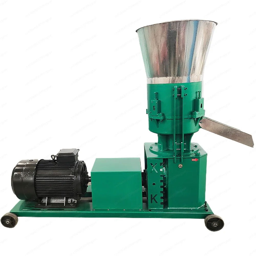 KD 150 two-roll feed pellet machine simple operation, poultry feed production, small farms and household use