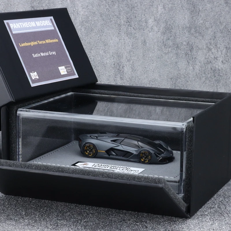 

1:64 Lamborghini Terzo Millennio 3000-летняя литая под давлением модель автомобиля из смолы, коллекционное украшение, игрушка для мальчиков, украшение для взрослых.