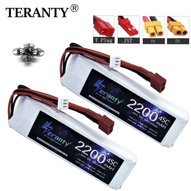 7.4v 2200mAh LiPo 2S Akumulator 45C do 4WD RC Racing Car Boat Drone Części zamienne Akumulator 7.4V z wtyczką T XT30 XT60 JST