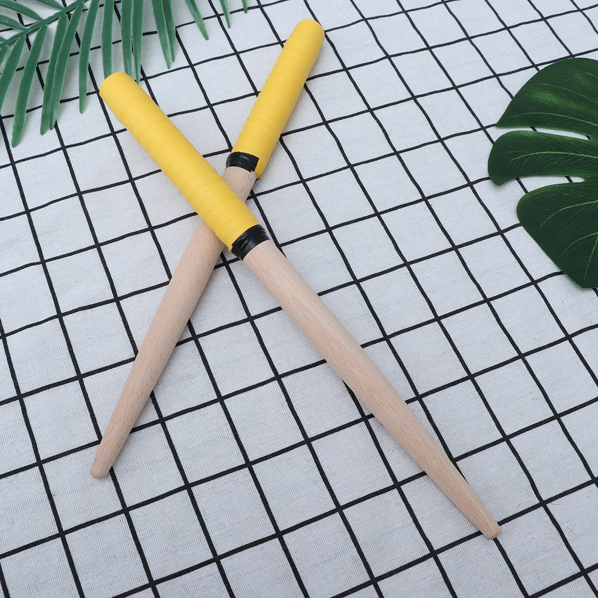 

Drumstick Drumsticks Rubber Handle Wooden Percussion Instruments Accessories Music Rods