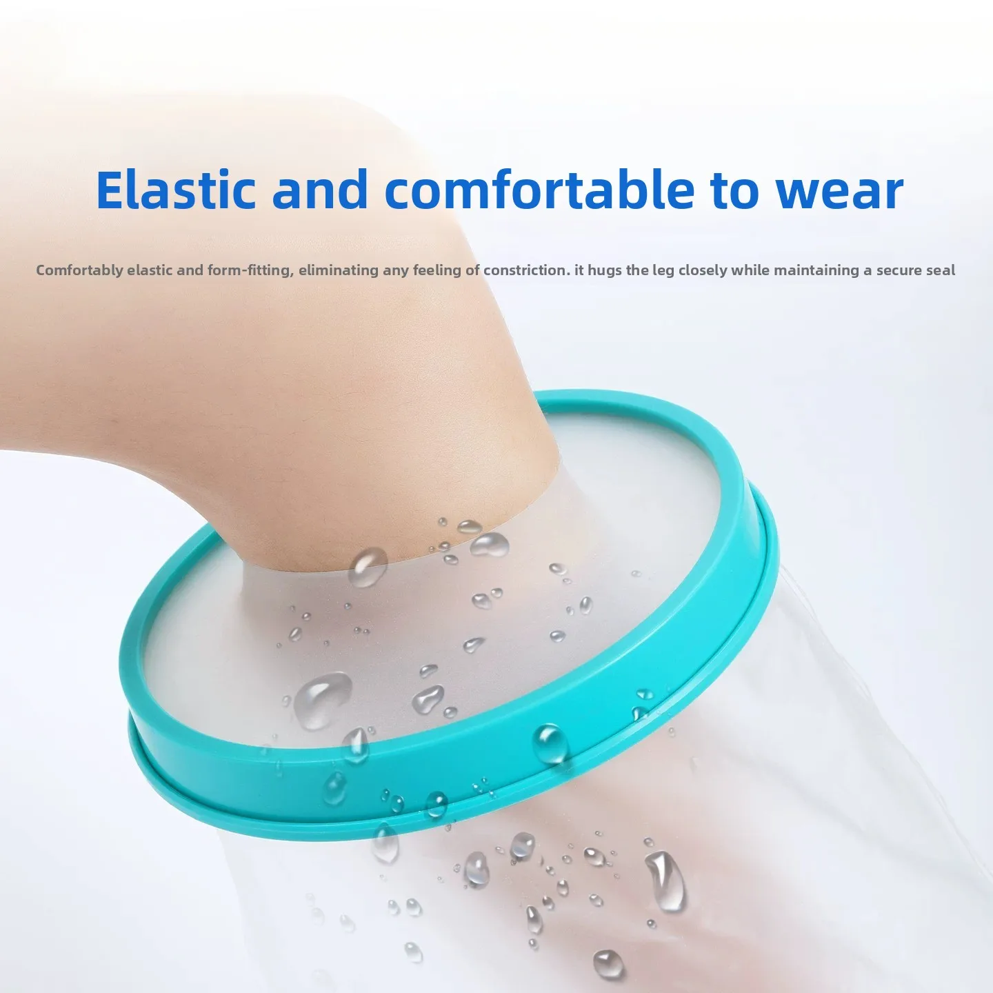 Waterproof Foot Cast Cover for Shower, Wound Plaster Protector, Reusable Bath Sleeve for Injury Recovery
